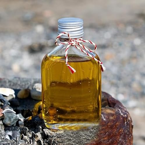 Wares of Knutsford 210 X 50ml Small Glass Flask Bottles for Wedding Favours and Zam Zam Water with Silver aluminium caps