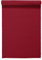 LINUM Uni Dekoratives Tischläufer für Esstisch 45x150 cm, 100% Gerippte Baumwolle, Maschinenwaschbar, Rot