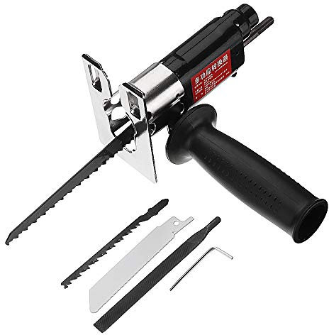 TuToy Multifunction Reciprocating Saw Attachment Change Electric Drill Into Reciprocating Saw Jig Saw Metal File For Wood Metal Cutting