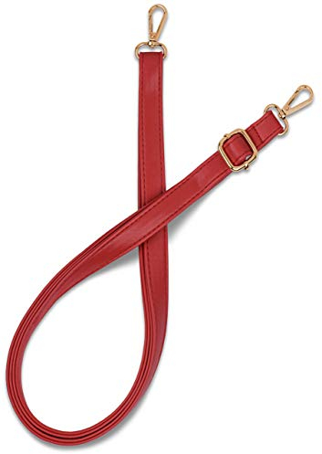 ONEFLOW Schulterriemen für Taschen Rot Gurt aus Kunst-Leder Verstellbar | Taschenriemen Stylischer Schultergurt Handtaschen Trageriemen Taschengurt Schultertasche Tragegurt DIY Riemen