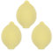 FRCOLOR 3pcs Makeup Sponge Egg Lemon Fruit Shaped Foundation Beauty Blenders Tool for Women Girls Makeup Liquid Cream Supply (Yellow)
