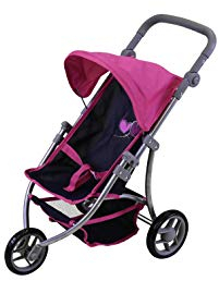 KNORRTOYS.COM 16533 Puppenbuggy Jogger Lio-Flying Hearts Blue pink