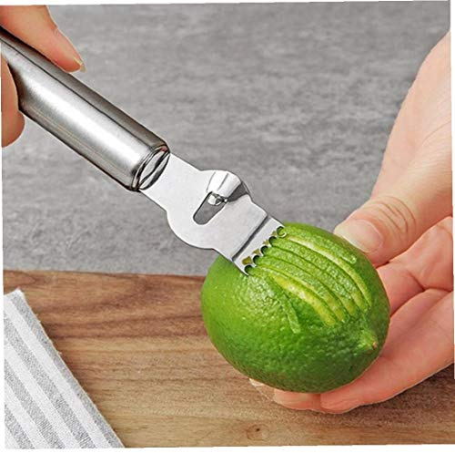 Onsinic Kitchen Gadgets Stainless Steel Lemon Peeler Zester Grater Lime Orange Citrus Fruit Grater Peeling Tools Bar Accessories