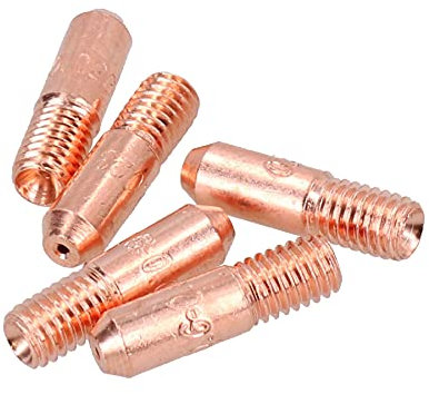 0,6 mm Mini-Kontaktspitzen, 5 Stück, Hobby-Schweißbrenner, Schweißgerät, MIG-Gas, M5-Gewinde