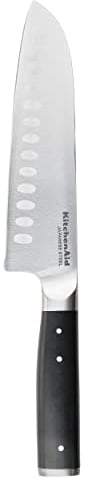 KitchenAid Gourmet 18cm / 7 Inch Santoku Kitchen Knife, Sharp High-Carbon Japanese Steel