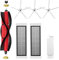 APZOVO Kit de Accesorios de Repuesto Recambio con Roborock S5 Max S6 Max S6 Pure S6 MaxV S50 S51 S55 S60 S65 S5 S6, 2 Filtro, 3 Cepillo Laterale de Silicona, 1 Cepillo Principal