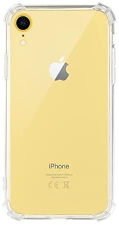 QUITECO Coque pour iPhone XR, Housse Protection Souple Silicone TPU avec Coins Renforcés, Transparente