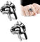 HGFG 2Pcs Doom Mask Gladiator Style Ring, Men's Stainless Steel Punk Gladiator Ring, Retro Personality Ring, Pharaoh Mask Rings (#11)