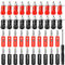 KUOQIY 40 Piezas 4mm Banana Conector Plug Socket Kit, Binding Post Terminal + 4mm Chapado Nickel Banana Enchufe, con Destornillador, para Altavoz, Audio/Video Receptor (Rojo + Negro)