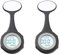 Mikikit 2stücke LCD Taschenuhr Für Praktische Tragbare Quarzschwesternuhr Mit Clip Für Ärzte Und Pflegepersonal Schwarz Für Im Medizinischen Bereich