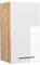 Vicco Armario Colgante Fame-Line, Blanco Alto Brillo/Roble Dorado, 40 cm