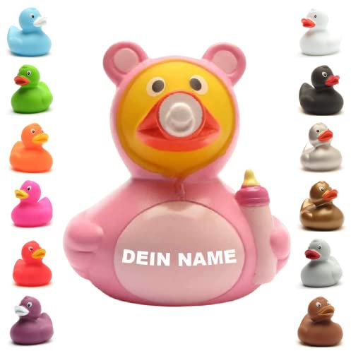 Badeente - personalisierbar (Baby Mädchen Ente)