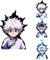 3D Motion Anime Auto-Aufkleber, wasserdicht, Anime-Aufkleber, für Auto, Auto, Laptop, Fenster, iPad, Skateboard, Kinder (H-06)