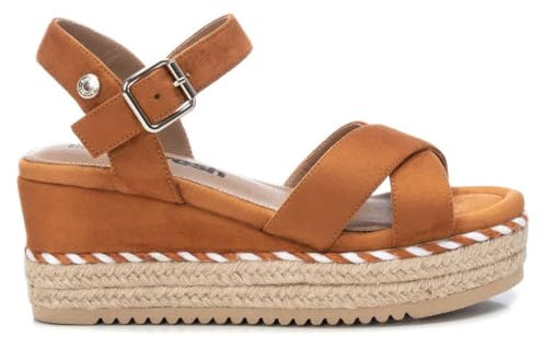 REFRESH - Sandalen Damen Kamel - Bequeme und vielseitige Schuhe - Casual Mode - Modell 17058703 (Größe 36)