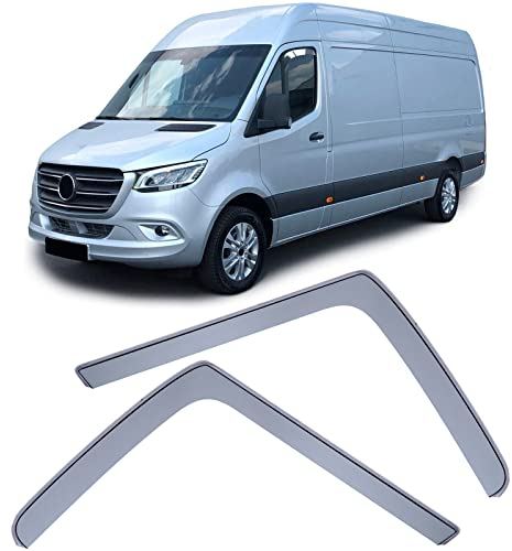 Windabweiser Regenabweiser Windschutz Schwarz für Mercedes Sprinter W907 ab 18