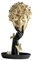 Leeadwaey Creative Face Thinker Statue Maske Skulptur Basteln Statue Figur Schwarz Gold