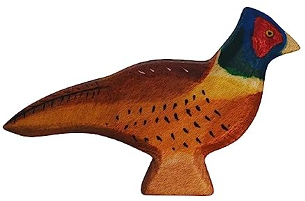 HolzWald - 3587 - Vögel, Fasan, Holz, Handarbeit, 7,1cm x 11,1cm x 2,2cm