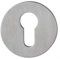 stahl-design-tebart Rosace adhésive ronde en acier inoxydable pour portes, propriété adhésive avec colle 3M VHB, perforée, acier inoxydable K320 poli, pour bricoleurs et professionnels, 0,55 x 0,55 x