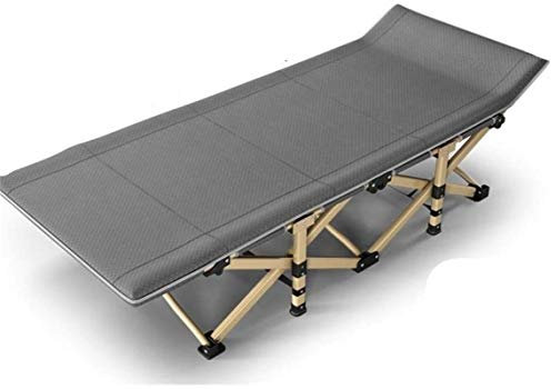 Leichte Metall-Sonnenliege, zusammenklappbar, 75 cm, Verbreiterung, Einzelbüro, Mittagspause 190 x 75 x 36 cm, einfache Liege, Büro, Siesta, Bett, verbreitert für Strand, Pool, Outdoor, Terrasse,