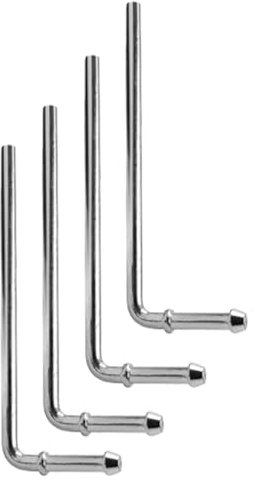 90° Bend Universal Exhaust Hanger Rods Fit for Wide Range of Exhaust Pipes 8 Inch Weld Bracket Kit- 4 Pack