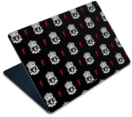 Head Case Designs Offizielle Liverpool Football Club Logo Muster Kunst Vinyl Haut Aufkleber Abziehbild Abdeckung kompatibel mit Apple MacBook Air 15 M2 2023