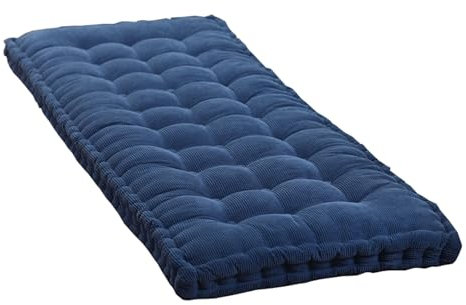 Yahbrra Bankauflage Stuhlkissen Bankkissen Sitzkissen für Hollywoodschaukel Polsterauflage Auflage für Gartenbank viele Farben und Größen zur Auswahl (Color : Blue, Size : 50 * 170cm)