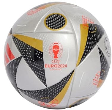 adidas Mini ballon de football Euro 2024 - Argenté/doré, Euro 2024 Argent/Or, 1