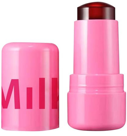 Milk Jelly Blush Stick, 0.18 oz Milk Cooling Water Jelly Ink, Moisturising Pen Jelly Blush Lip Stains, Transparent Lip and Cheek Stain, Buildable Watercolour Finish (C-1 Piece)