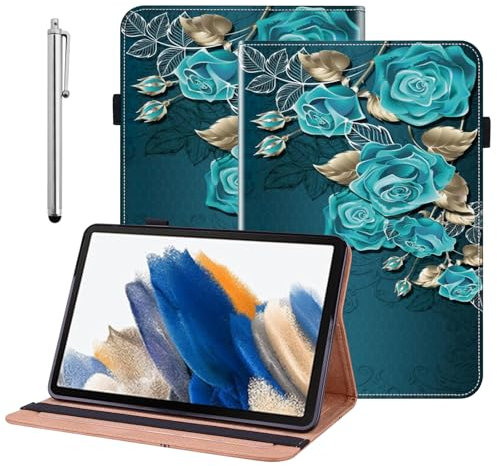BOLELAW Custodia per Samsung Galaxy Tab S5e 10,5 2019 (SM-T720/T725) con [slot per schede] [Funzione di supporto] Custodia a libro in pelle per tablet, colore: blu rosa