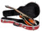 Crossrock Estuche de mandolina ABS para Estilo F | Exterior Rojo Mate, Correas de Mochila extraíbles, Almacenamiento Integrado, Cierres de Bloqueo, Funda Lista para Viajar