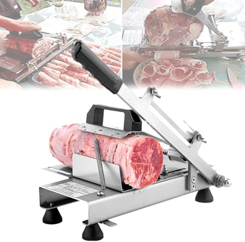 YJFEDCC Restaurant Fat Beef Roll, Lamb Roll Slicer, Home Manual Meat Slicer, Beef Slicer, Thin Sliced Fat Beef Slicer