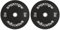 SPORTNOW 2er-Set Hantelgewichte, 2 x 20kg Gewichte, Hantelscheiben-Set, Gewichtsscheiben für 5 cm Hantelstange, Ø 50 mm Bohrung, Schwarz