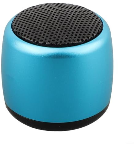 Getdoublerich Bluetooth Mini enceinte portable sans fil, 4 x 4 x 3 cm pour haut-parleurs portables sans fil personnalisés pour voyage et sport (bleu)
