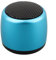 Getdoublerich Bluetooth Mini enceinte portable sans fil, 4 x 4 x 3 cm pour haut-parleurs portables sans fil personnalisés pour voyage et sport (bleu)