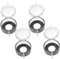KOMBIUDA 4pcs Emergency Stop Button Covers Durable Transparent Protectors Safety Button Protection for Electricians Machinery Household Use Φmm