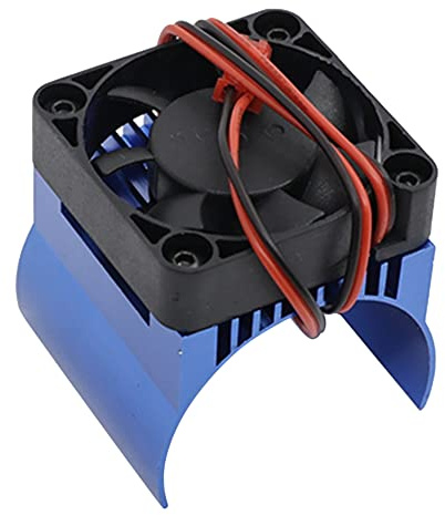 Correa 42mm Motor Cooling Fan Heat Sink for 1/10 E- E- Summit Arrma 1/8 Kraton Talion RC Car,Blue