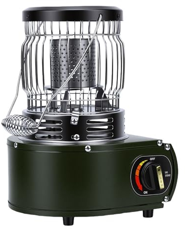Elprico Chauffage au Kérosène pour Utilisation Intérieure, Poêle de Camping Portable pour Tente, Poêle à Gaz de Chauffage Extérieur pour Terrasse, Camping, Tente, Pêche sur Glace,
