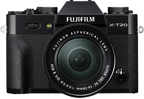 Fujifilm X-T20 Fotocamera Digitale 24MP con Doppio Obiettivo XC 16-50mm F3.5-5.6 OIS II e XC 50-230mm F4.5-6.7OIS II, Sensore CMOS X-Trans III APS-C, Nero