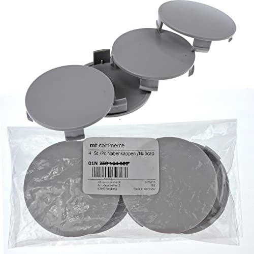 RKC 4X 74,5 mm Nabenkappen Felgen Deckel Radnaben Kappen Grau Gewölbt für Mercedes