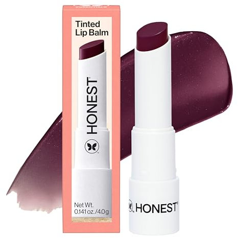 Tinted Lip Balm - Plum Drop by Honest for Women - 0.141 oz Lip Balm