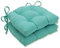Pillow Perfect Outdoor | Sunburst Pool Wendestuhl Pad für den Innenbereich, 39,5 x 37,5 x 8,9 cm, Blau