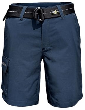 crazy4sailing Unisex Deck Segel‑Shorts – schnelltrocknend, Ultraleicht & Stretchy, UPF 40 Schutz, Abriebfest verstärkter Sitz, praktische Taschen, elastischer Bund inkl. Gürtel Navy XL Überlänge