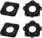 LUCY WEI 4 Pcs Turntable Bearing with Steel Ball Bearings,Square Rotating Swivel Plate for Bar Stools,Chairs,Stools - 360 Degrees Black Rotating Tray