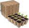 KAHEIGN 10 Piezas Bandejas De Germinación De Semillas, 12 Celdas Bandeja De Germinación De Plantas Productor De Trigo Saludable Bandejas De Cultivo De Cultivos (con Bandejas Y Tapas De 10 Piezas)