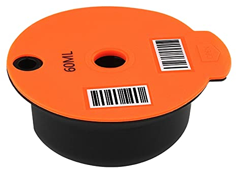 MagiDeal Wiederverwendbarer Nachfüllbare Kapsel Kaffeekapsel Pod mit Pinsel Löffel Set für Kaffeemaschine, 60ml