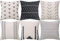 Yebobo Geometrischer Kissen Bezug 6Er Set Dekorative Quadratische Sofa Kissen HüLle Aus Baumwolle, 45 X 45 cm