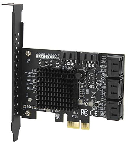 8 Ports PCIe-SATA-Karte, 6 Gbit/s SATA3.0 PCIe-Karte, PCIe zu SATA-Controller-Erweiterungskarten, Unterstützt für WINXP, für WIN7, für WIN8, für WIN10, für Ubuntu, unterstützt PCI-E X2 X4 X8
