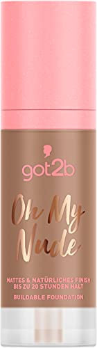got2b Buildable Foundation Oh My Nude 105 Bougie, langanhaltendes Make-up für ein semimattes Finish, mit feuchtigkeitsspendendem AQUARICH-Komplex, 30 ml
