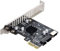 cablecc 5Gbps Type-E USB 3.1 Front Panel Socket & USB 2.0 to PCI-E 1X Express Card VL805 Adapter for Motherboard