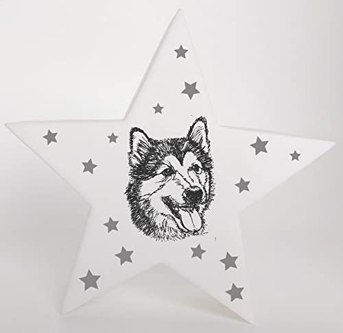 Bambinella® LED Leuchte Nachlicht Husky - Deko - 11,5cm x 4cm x 11cm